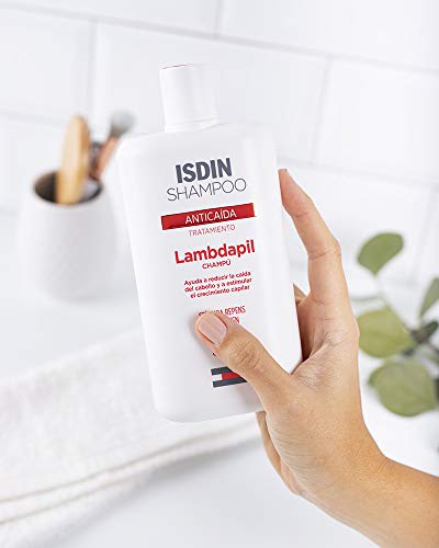 Isdin Lambdapil Champú Anticaída, Ayuda a Reducir la Caída del Cabello y Estimula el Crecimiento Capilar 1 x 200ml