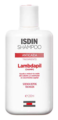 Isdin Lambdapil Champú Anticaída, Ayuda a Reducir la Caída del Cabello y Estimula el Crecimiento Capilar 1 x 200ml