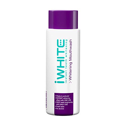 iWhite Instant enjuague bucal blanqueador dental - Blanquea y fortalece - Blanqueamiento profundo - Ingredientes clínicamente probados - Blanqueador activo - Blanqueamiento óptico