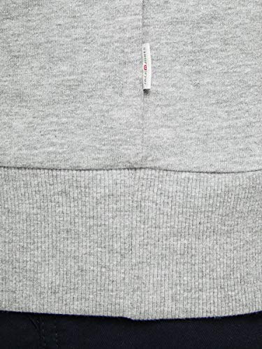 Jack & Jones Jjecorp Logo Sweat Hood Noos Capucha, Gris (Light Grey Melange Detail:reg Fit - Melange), Medium para Hombre