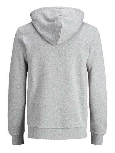 Jack & Jones Jjecorp Logo Sweat Hood Noos Capucha, Gris (Light Grey Melange Detail:reg Fit - Melange), Medium para Hombre