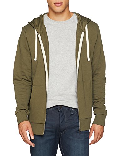 Jack & Jones Jjeholmen Sweat Zip Hood Noos Sudadera, Verde (Olive Night), XX-Large para Hombre