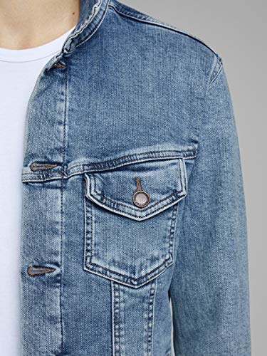 Jack & Jones Jjialvin Jjjacket Sa 002 Noos Chaqueta de jean, Azul (Denim), L para Hombre