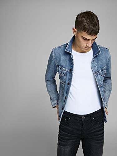 Jack & Jones Jjialvin Jjjacket Sa 002 Noos Chaqueta de jean, Azul (Denim), L para Hombre