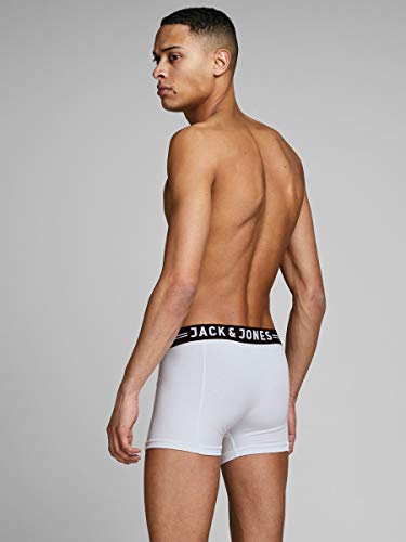 Jack & Jones Sense Trunks 3-Pack Bóxer, Light Grey Melange, Large (Pack de 3) para Hombre