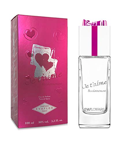 JE T'AIME PASSIONNEMENT • Eau de Parfum 100 ml • Vaporizador • Perfume para mujer • EVAFLORPARIS