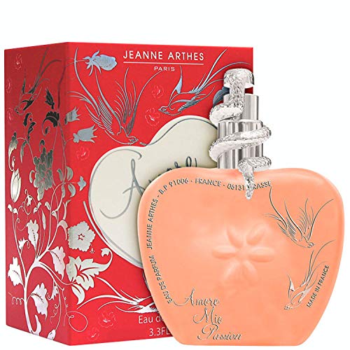 Jeanne Arthes Amore Mio Passion 100ml Mujeres - Eau de parfum (Mujeres, 100 ml, Envase no recargable, Mandarin, Frambuesa, Sparkling mandarin, Peach blossom, Raspberry, Jazmín, Orquidea, Peonía)