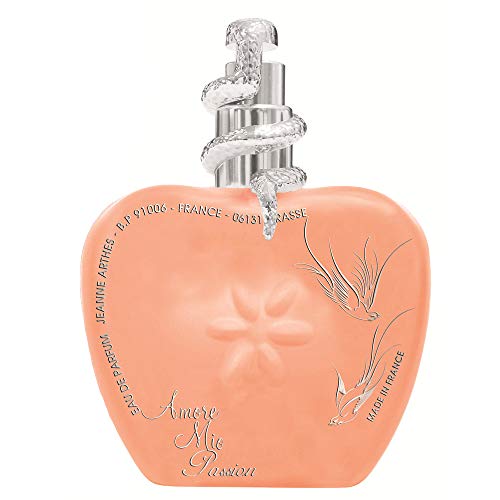 Jeanne Arthes Amore Mio Passion 100ml Mujeres - Eau de parfum (Mujeres, 100 ml, Envase no recargable, Mandarin, Frambuesa, Sparkling mandarin, Peach blossom, Raspberry, Jazmín, Orquidea, Peonía)