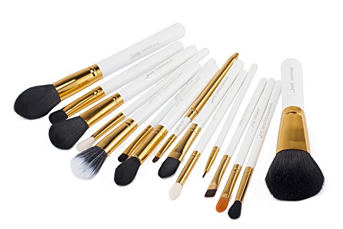 Jessup 15 pcs Pinceles de maquillaje juego de pinceles de maquillaje belleza cosméticos maquillaje de sombra de ojos delineador de ojos maquillaje labios Make Up Brush T103 …