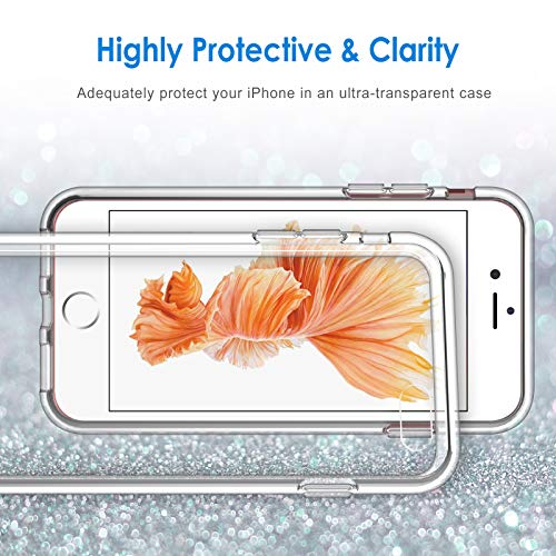 JETech Funda para iPhone 6s y iPhone 6, Carcasa Anti-Choques y Anti-Arañazos, Transparente