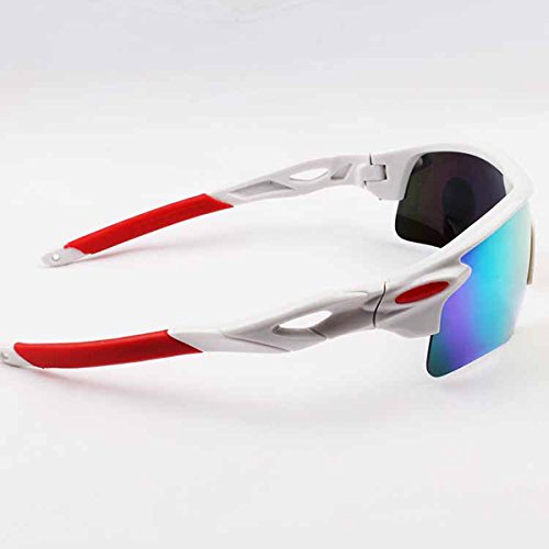 jiele Gafas de Sol Deportivas,Gafas De Sol Polarizadas para Ciclismo, para esquí de conducción Golf Running Ciclismo Bicicleta Conducir, Hombres Mujeres polarizado Gafas