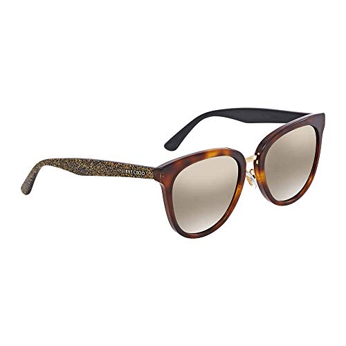 Jimmy Choo CADE/F/S FQ OCY 55 Gafas de sol, Marrón (Hvn Cmlglttr/Grey Grey), Mujer