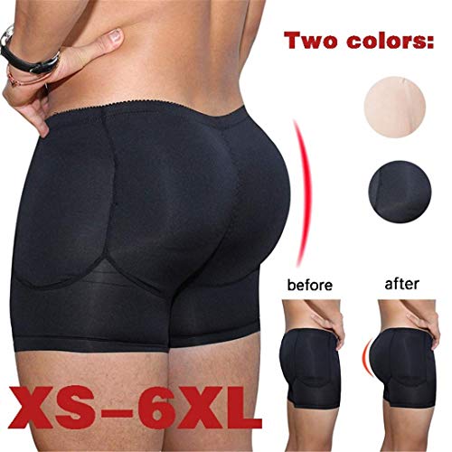 JJZXPJ Hombres Fajas Adelgaza la Talladora del Cuerpo de la Talladora de los Hombres Calzoncillo Retro Hola Wasit Panza de Control for Adelgazar Fajas Pantalones Cortos (Color : Black, Size : M)