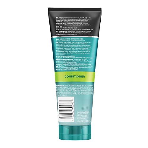 John Frieda Acondicionador Fuerza y Volumen 250ml | Pelo Fino | Acondicionador Solido | Voluminizador