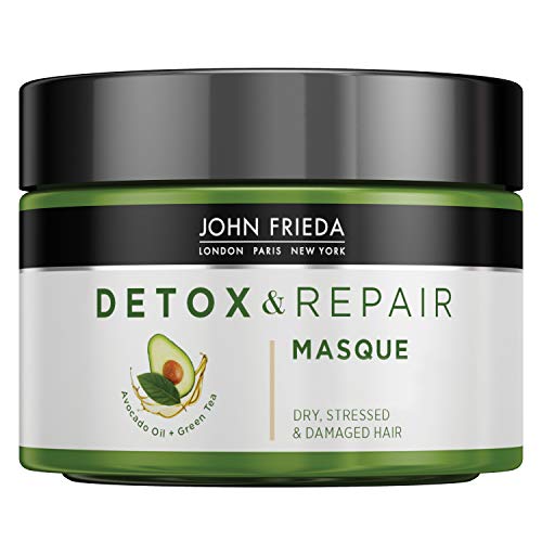 John Frieda Mascarilla Detox 250ml | Tratamiento Hidratante | Pelo Dañado y Seco | Reparador