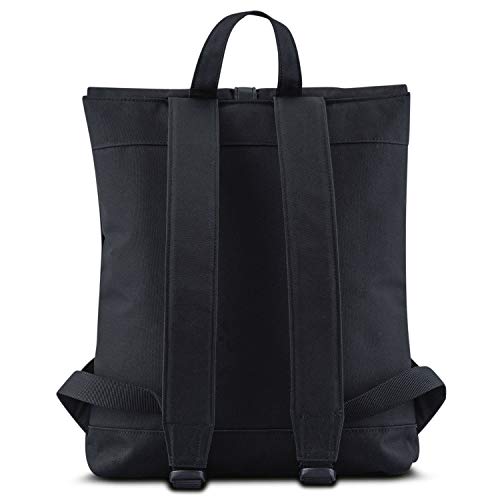 Johnny Urban Mochila Negra Mujer Mia de Botes PET Reciclados - Resistente Mochilas Casual de Gran Calidad - 7 Litros Bolsa Mochila Pequeña para Mujer - Hidrófuga con Mochila Portátil