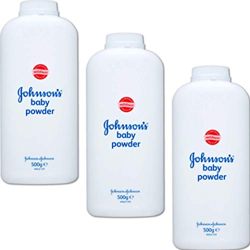 Johnson's Baby Powder - Talco Bebé 500gr, Paquete de 3