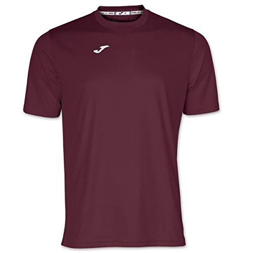 Joma Combi Camisetas Equip. M/C, Hombre, Burdeos