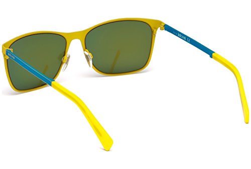 Just Cavalli Jc725s C57 Gafas de Sol Hombre JC725S-5741X, 41x (Yellow/Other/BluMirror), Talla Unica Unisex-Adult