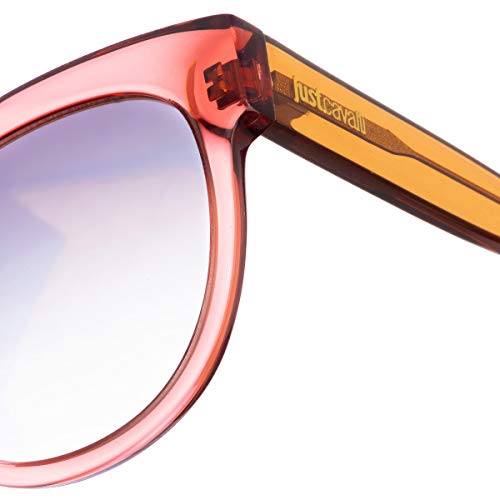 Just Cavalli JC760S-69L Gafas de sol, Shiny Bordeaux/Mirror Roviex, 56 para Mujer