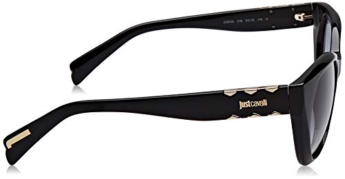 Just Cavalli JC822S Gafas de sol, Negro (Shiny Black/Gradient Smoke), 53.0 para Mujer