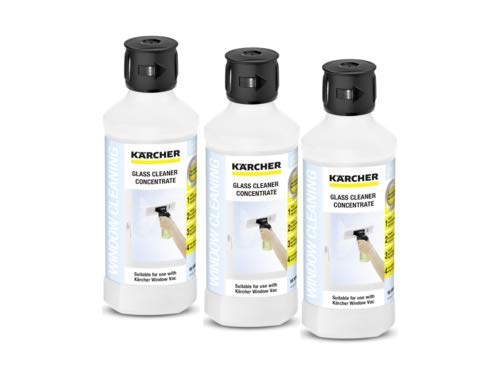 Karcher - Solución concentrada para Limpieza de Superficies de Cristal de vacío, 3 Unidades, 1 Unidad