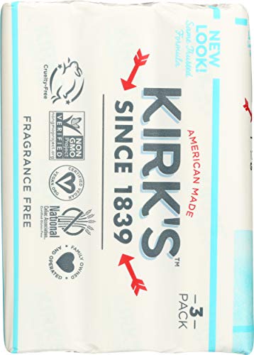 Kirks Coco Castile - Jabón, sin fragancia, 113,4 g