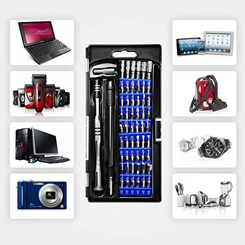 Kit Destornilladores de Precision Magnética 57 en 1, Eventronic Destornilladores Herramientas de Reparación para Laptop, Ordenador, Gafas, Portátil, Dispositivo