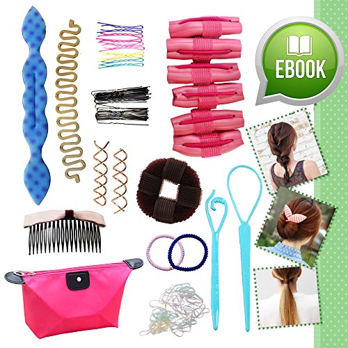 Kit Lo Ultimo en Accesorios para Peinados y Cambios de Look Obsequio de Libro Electrónico Set Regalo Niñas y Chicas