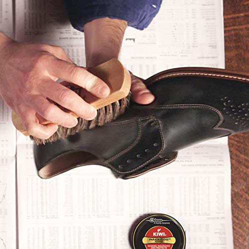 Kiwi - Crema en Lata para Calzado Shoe Polish Marrón Oscuro [Pack de 4]