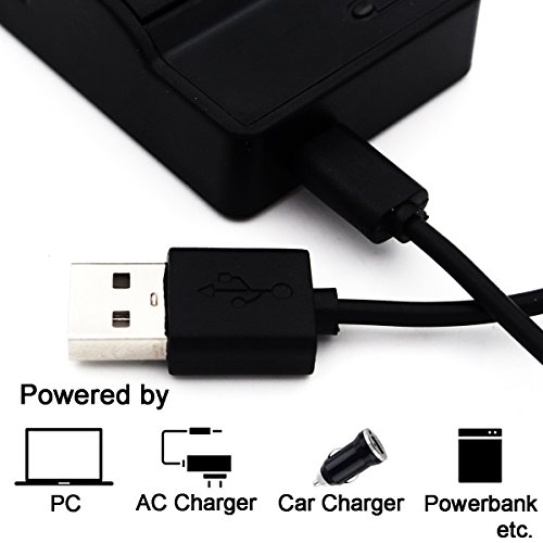 KLIC-7004 USB Cargador para Kodak EasyShare M1033, EasyShare M1093 IS, EasyShare V1073, EasyShare V1233, EasyShare V1253, EasyShare V1273, PlayFull Dual Zi12, PLAYSPORT, PLAYTOUCH, Zi8, Zx3 Batería