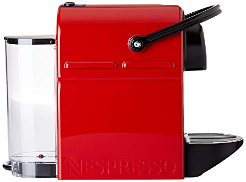 Krups XN1005 Nespresso Inissia - Cafetera monodosis de cápsulas Nespresso, 19 bares, apagado automático, Color Rojo