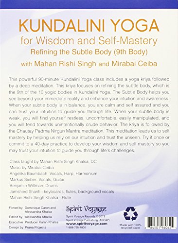 Kundalini Yoga for Wisdom and Self-Mastery: Refining the Subtle Body (9th Body) [Reino Unido] [DVD]