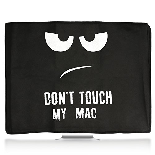 kwmobile Funda Compatible con Apple iMac 27" / iMac Pro 27" - Cubierta Anti Polvo para Pantalla - Protector Don't Touch my Mac