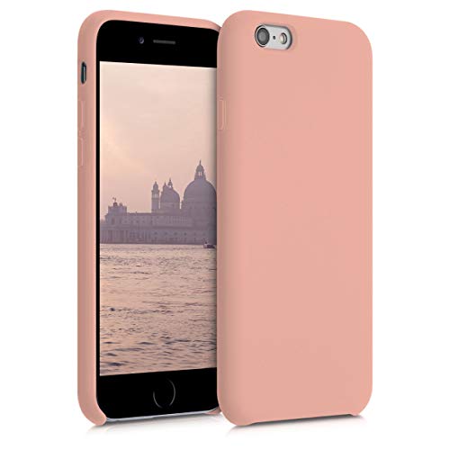 kwmobile Funda Compatible con Apple iPhone 6 / 6S - Carcasa de TPU para móvil - Cover Trasero en Pomelo Rosa