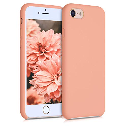 kwmobile Funda Compatible con Apple iPhone 7/8 / SE (2020) - Carcasa de TPU para móvil - Cover Trasero en Pomelo Rosa