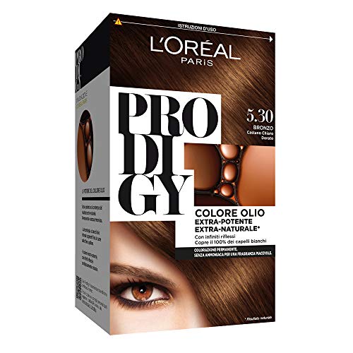 L 'Oréal Paris, Prodigy - Coloración permanente 5.3 Bronzo Castano Chiaro Dorato