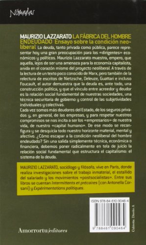 La fábrica del hombre endeudado: Ensayo sobre la condición neoliberal: 3641 (Nómadas)