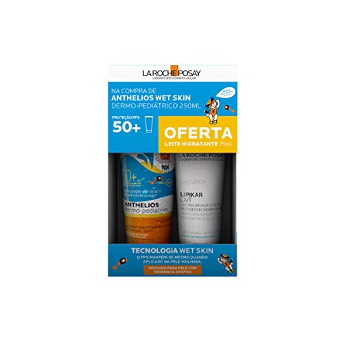 La Roche Posay Anthelios Dermo-pediatrics Gel Wet Skin Spf 50+ 250ml + Lipikar Milk + 75 Ml