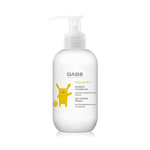 Laboratorios Babé - Gel Higiene Íntima Pediátrico 200 ml, Protección del PH, Calmante, Prevención de Irritación, Vulvovaginitis, Balanitis, Uso Diario, Para Bebé, Niño y Niña