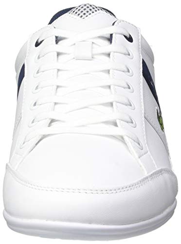 Lacoste Chaymon 0120 2 CMA, Zapatillas para Hombre, Blanc Wht Nvy Red, 40.5 EU