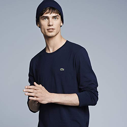 Lacoste Crew Neck Camiseta, 166, 4XL para Hombre