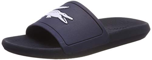 Lacoste Croco Slide 119 1 737cma0018092, Sandalias de Punta Descubierta para Hombre, Azul (Nvy/Wht 092), 42 EU