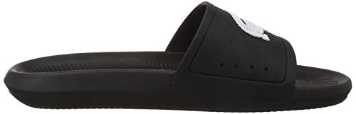 Lacoste Croco Slide 119 1 CMA, Sandalias de Punta Descubierta para Hombre, Negro (Black/White), 43 EU