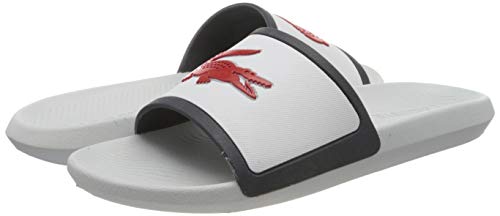 Lacoste Croco Slide TRI3 CMA, Zapatillas para Hombre, Blanco (Wht/Nvy/Red), 43 EU