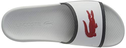 Lacoste Croco Slide TRI3 CMA, Zapatillas para Hombre, Blanco (Wht/Nvy/Red), 43 EU