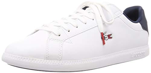 Lacoste Graduate TRI1 SMA, Zapatillas para Hombre, Blanco (Wht/Nvy/Red), 43 EU