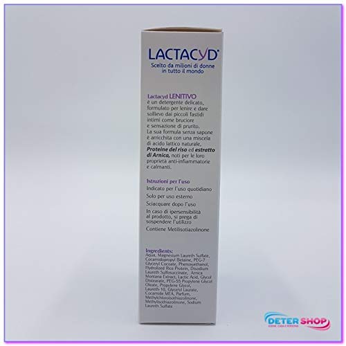 LACTACYD Calmante Limpiador nueva ropa interior de 200ml piel irritada