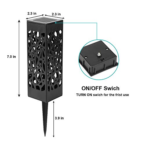 Lámparas Solares para Jardín, Nasharia 6 Piezas Luces Solar Exterior Jardin, IP65 Impermeable, Luces Solares de Jardín, Luz Solar de Césped, Farolillos solares de jardín para Camping, Jardín, Patio