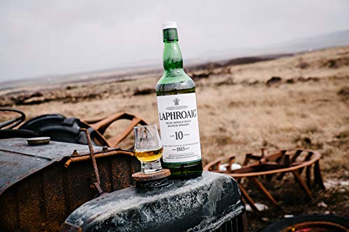 Laphroaig 10 Años Single Malt Escoces Peated Whisky Escoces, 40% - 700 ml